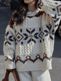 LANFUBEISI - Fair Isle Christmas Pullover Sweater LANFUBEISI