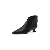 LANFUBEISI Shallow Mouth Women Shoes 2024 New High Quality Pointed Toe Women's Boots Comfortable Low Heel Commuting Office Ladies Shoes LANFUBEISI