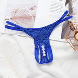 Butterfly with Pearls Tangas Women Sexy G String Sexy Underwear Thongs Ladies Lace Lingerie Sexy Transparent Panties LANFUBEISI