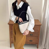 business casual outfits for women Japanese Style Retro V-neck Knitted Vest for Women 2024 New Style Lazy Style Small Sweater Vest