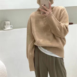 2000s fashion Japanese Style Retro Pile Turtleneck Sweater Women's Loose Lazy Outer Wear Niche Autumn and Winter New Soft Glutinous Style Pullover Top