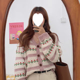 teacher outfits Autumn New Korean Style Internet Celebrity Retro Thin Sweater Women's Autumn and Winter Loose Lazy Style Knitted Cardigan Coat