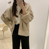 discover style ideas Thick Sweater Coat for Women Early Autumn New Loose Lazy Casual Korean Style Long Sleeve Knitted Cardigan