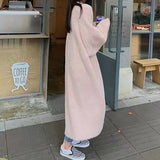 business casual outfits Lazy Style Mid-Length over-the-Knee Anti-Mink Velvet Sweater plus Size Autumn and Winter New Loose Knitted Cardigan Coat for Women