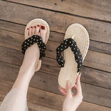 LANFUBEISI Star Print Summer Shoes Woman Flip Flops Flat Sandals Rome Vacation Beach Slides Shoes Non-slip Orthopedic Thongs Slippers LANFUBEISI