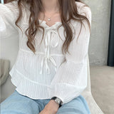 New Spring Women White Linen Cotton Blouses Girls Casual Shirt Women Long Sleeve Tops Korean Femme Soft Blusas LANFUBEISI