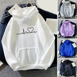 Women's Y2k Casual Hoodies Autumn Winter New Tricolor Colorblock Letter Print Round Neck Long Sleeve Femininas Pullover Sweater LANFUBEISI