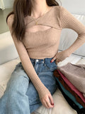 LANFUBEISI Women Cashmere Warm Basic Sweater Female Long Sleeve Knitted Streetwear Jumpers Solid Pullovers For Women Autumn Winter