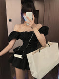 2022 White Sexy Backless Mini Dress Women Korean Fashion Casual Elegant Party Dress Female Ruffle Kawaii Lolita Party Y2k Dress LANFUBEISI