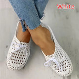 Women's Flip-flops 2023 Summer Shoes for Women Sandals Fashion Hollow Out Breathable Beach Shoes Lace-up Ladies Slippers Sandals LANFUBEISI
