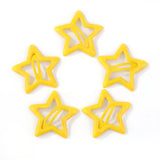 10Pcs BB Hair Clips Silver Star Y2K  Women Grils Cute Metal Star Hair Clips Side Barrettes Hair Grip Hair Accessories Headwear LANFUBEISI