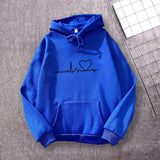 Women's Y2k Casual Hoodies Autumn Winter New Tricolor Colorblock Letter Print Round Neck Long Sleeve Femininas Pullover Sweater LANFUBEISI