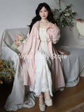 Elegant Vintage Fairy Dress Women 2023 Summer Long Sleeve Casual Princess Dress Female Court Retro Even Party Dress Korean Style LANFUBEISI