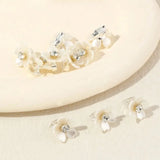 10 pieces rhinestone and flower decorative hair ring, dreadlocks bead hair ring clip hair clips LANFUBEISI