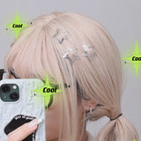 10Pcs BB Hair Clips Silver Star Y2K  Women Grils Cute Metal Star Hair Clips Side Barrettes Hair Grip Hair Accessories Headwear LANFUBEISI