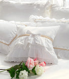 Hot Luxury Cushion cover Lace European embroidery ruffle pillow cover handmade bedding pillowcase sofa cushion christmas pillow LANFUBEISI
