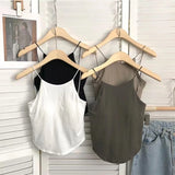 Sexy Camisole Women Underwear Wire-Free Tank Crop Top Tee Seamless Lingerie Bralette Beauty Back Wireless Tube Tops Sports Camis LANFUBEISI