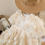Children Clothing Girls' Flower Princess Dress Girls' Baby Dressnew Dress In 2023 Summer LANFUBEISI