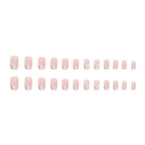 Wearable nail stickers, cross-border foreign trade flash, French style wearing nails, cute and caring lines, nail patches, fake LANFUBEISI