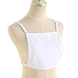 Floral Cotton Mock Camisole Bras Cleavage Cover Overlay Panel Vest Wrapped Chest LANFUBEISI