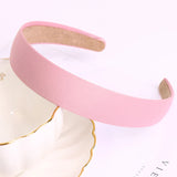 Satin Covered Headband Plain Hair Band Non-slip Ribbon Hairband for Women Girls DIY Hair Accessories Band Tiara LANFUBEISI