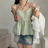 Women V Neck Lace Sleeveless Tank Tops Ladies Casual Loose Shirt Vest Tee Blouse Clothing LANFUBEISI