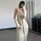 NEW Summer Sexy Goddess Cosplay Dress Aesthetics Dune For Woman Hooded Fancy Role Play Halloween Costumes Gothic Style LANFUBEISI