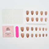 10Pcs Handmade Nail Set French Cat Eyes Red Nails Long Press on Nails Almond Reusable Acrylic Fake Nails with Glue Stick-on LANFUBEISI