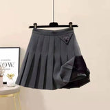 Plush Thickened Casual Long Sleeved Hooded Mini Pleated Skirt Two-piece Set Fashionable Women's Skirt Set LANFUBEISI