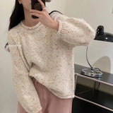 Winter Women Sweater Knitted Cardigan Oversize Girls Sweater Woman Cashmere Pullover Tops Long Sleeve Maxi Vintage Y2k Thick LANFUBEISI