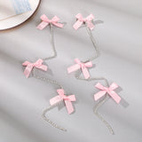 Bow Cute Hairpin Pink Blue Fashion Hair Clips Word Clip For Girls Sweet Travel Styling Tools Hair Accessories Korean Headwear LANFUBEISI