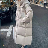 Syiwidii Puffer Jacket for Women Autumn Winter 2023 New Thicken Warm Coats with A Hood Oversized Casual Korean Fashion Outwear LANFUBEISI