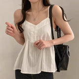 Women V Neck Lace Sleeveless Tank Tops Ladies Casual Loose Shirt Vest Tee Blouse Clothing LANFUBEISI