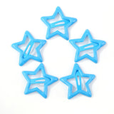 10Pcs BB Hair Clips Silver Star Y2K  Women Grils Cute Metal Star Hair Clips Side Barrettes Hair Grip Hair Accessories Headwear LANFUBEISI