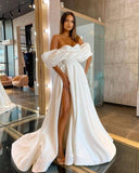 LANFUBEISI Eightree Arabic Prom Party Dresses High Split Robe De Soiree Royal Blue Evening Gowns Long 2022 Off Shoulder Celebrity Dress LANFUBEISI