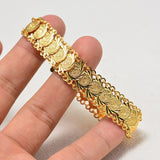 LANFUBEISI  Gold Color Coins Bangles&Bracelets For Women Men Money Coin Bracelet Islamic Muslim Arab Middle Eastern Jewelry African Gifts LANFUBEISI