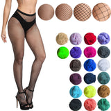 Women Tights Fishnet Stockings Fish Net Club Party Pantyhose Stocking Multicolor Tights Women Sexy Lingerie Punk Long Net Socks LANFUBEISI