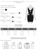 LANFUBEISI Fashion Sexy Hollow Out Bandage Low Chest V  Neck Strap Mini Bodycon Dresses Women  Summer New Streetwear Y2K LANFUBEISI