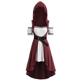 LANFUBEISI Fashion Off The Shoulder Fake Two-piece High Waist Comfortable Mid-length Dress Medieval Costume for Women LANFUBEISI