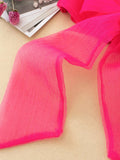 LANFUBEISI 2022 Vintage women pink tank tops summer fashion ladies elegant knitted bow tops sexy female slim mesh tops sweet girls chic top LANFUBEISI
