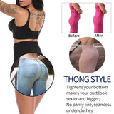LANFUBEISI  High Waist Tummy Control Panties Women Thong Panty Shaper Slimming Underwear Butt Lifter Belly Shaping Cincher Brief Body Shaper LANFUBEISI