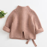 Children Baby Sweaters Solid Color Turtleneck Boys and Girls Sweaters Knit Kids Pullover Casual Baby Girl Clothing 1-5 Y LANFUBEISI