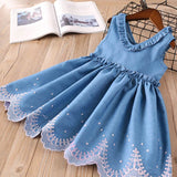 LANFUBEISI Baby Girl Clothes  Toddler Dresses 2022 Summer Style Children Floral Pattern Costume Girl Clothes Kids Dress For Girls Casual Dresses LANFUBEISI