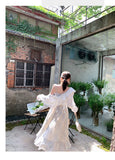 LANFUBEISI Summer Party Midi Elegant Dress Women 2022 Strap Sexy Design High Wasit Vintage Casual Dress Sleeveless Chiffon Sweet Dress LANFUBEISI