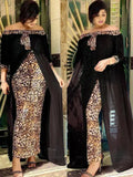 LANFUBEISI Leopard Loose Bodycon Fashion outdoor WomenMaxi  Dress Leisure Patchwork Strapless Sexy Ethnic Style African vestidos Lanfubeisi