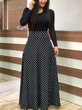 Plus Size Women Autumn Print Stitching Flower Casual Long Party Dress 2020 Vestidos Bodycon Elegant Sexy Woman Maxi Dress Femme Lanfubeisi