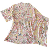 Summer Short pink Pajamas For Women Cute Girl Sleepwear Kimono Pajama Sets Pyjamas Casual Sleepwear Homewear Lounge Fashion LANFUBEISI
