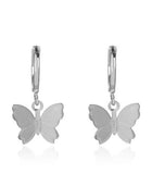 LANFUBEISI  Women Girls Punk One-piece Earrings Butterfly Cross Pendant Tassel Clip Earrings Ear Studs Alloy Dangle Earring Jewelry Gift LANFUBEISI