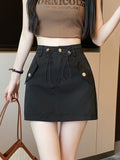 White Sexy Cargo Skirt Women Streetwear High Waist Fashion A Line Skirts Summer Korean All Match Female Slim Skirts New LANFUBEISI