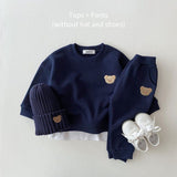 Fashion Toddler Baby Boys Girl Fall Clothes Sets Baby Girl Clothing Set Kids Sports Bear Sweatshirt Pants 2Pcs Suits Outfits LANFUBEISI